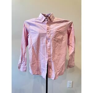 Gap Women Pink Oxford Button Down Shirt Small Boyfriend Fit Cotton Stretch